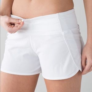 Lululemon Run Times Shorts White sz 6